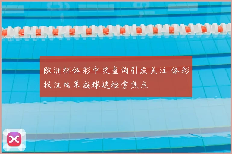 欧洲杯体彩中奖查询引发关注 体彩投注结果成球迷检索焦点